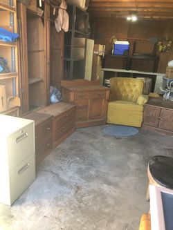 Cabinets and chair . Free