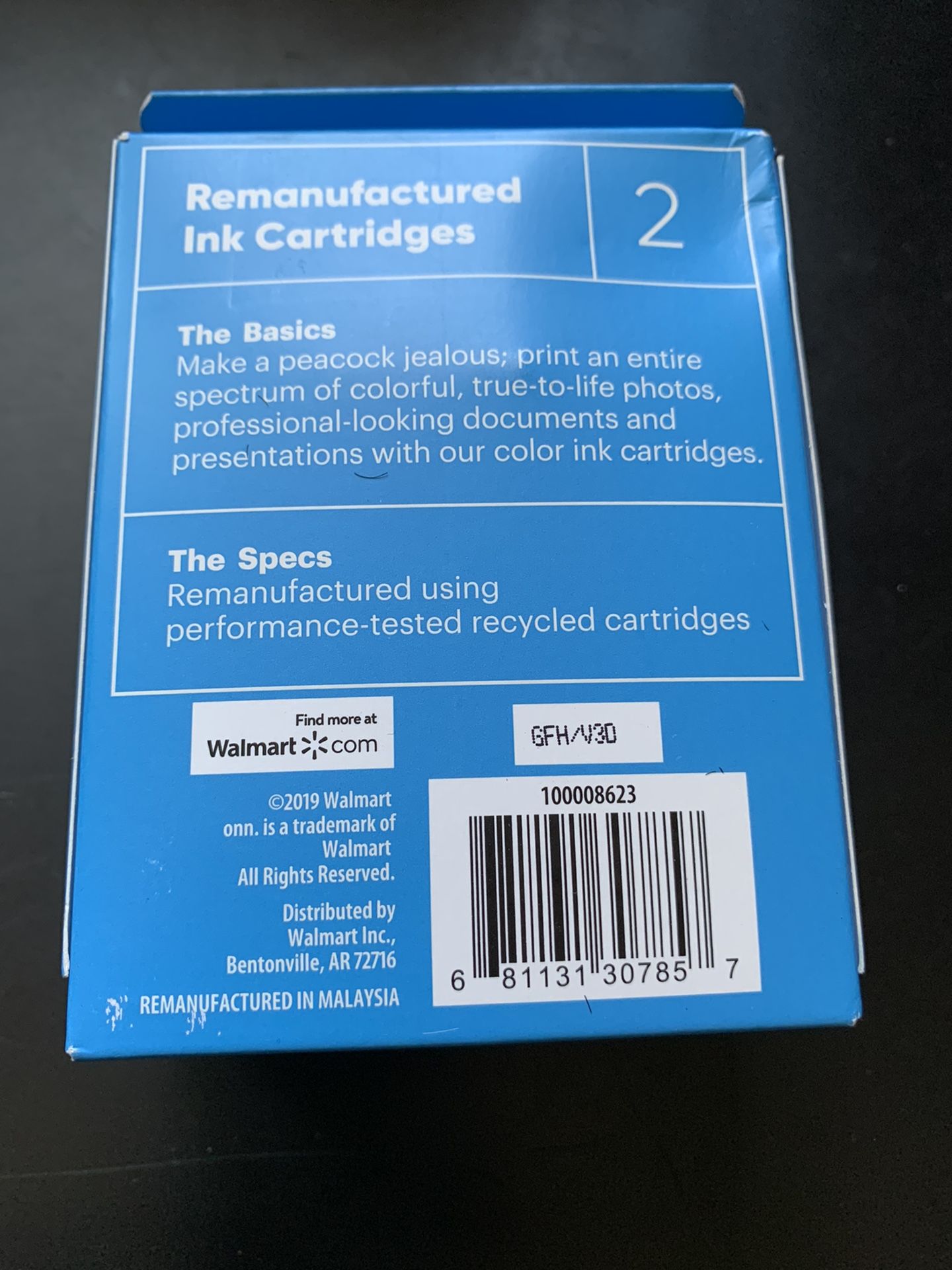 Brand New onn. Remanufactured Ink Cartridge, HP 63XL Black, 63XL Tri-Color, 2 Cartridges
