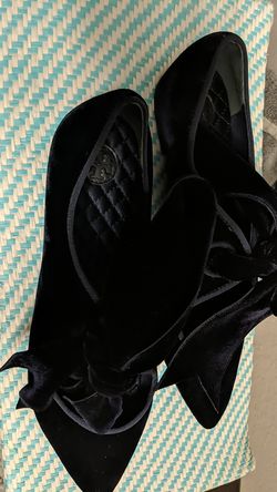 TORY BURCH CLARA VELVET FLAT size 8