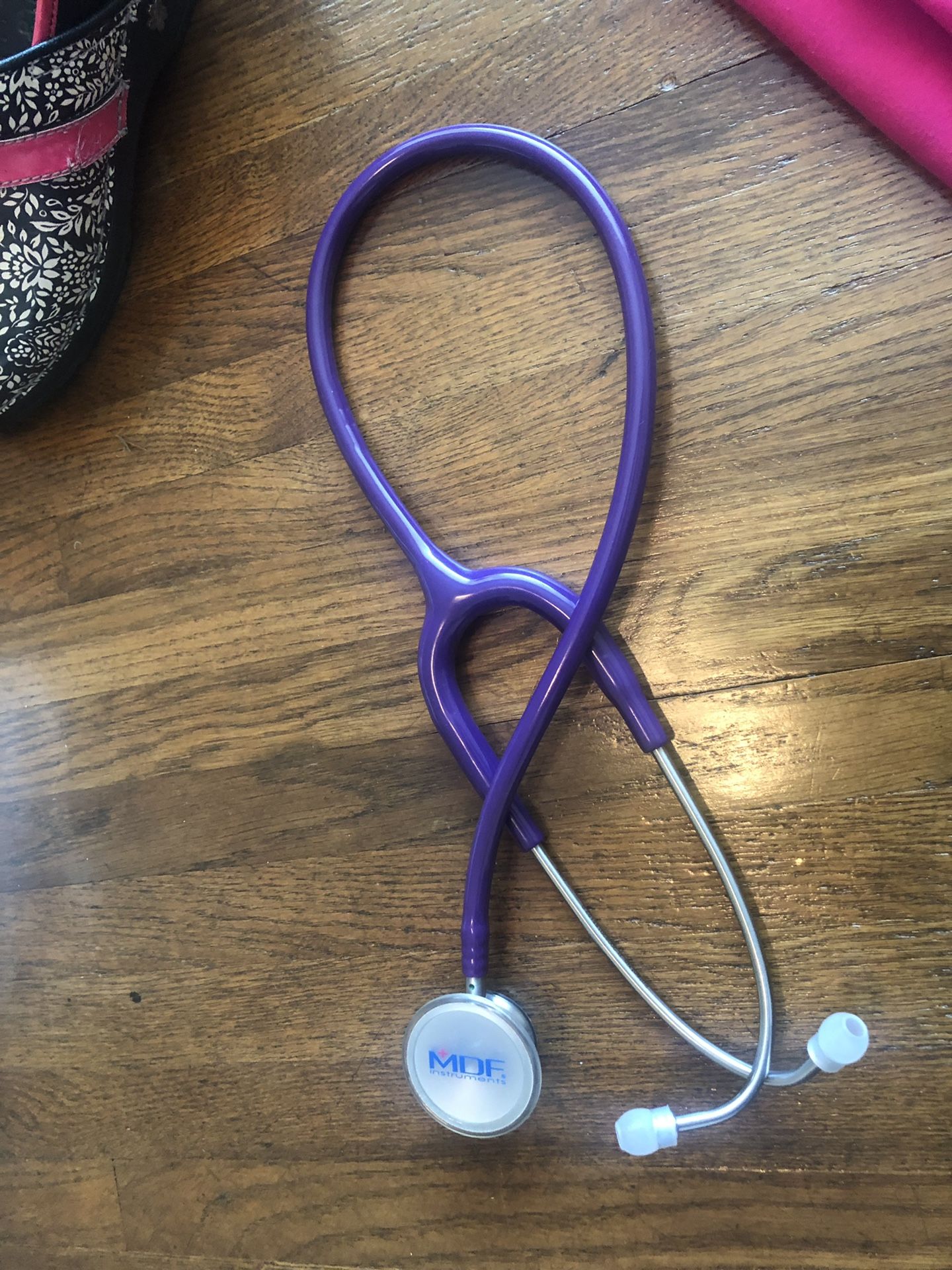 Scrubs, Dansko & Sanita clogs, stethoscope