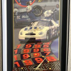 Vintage Numbered 1998 Rusty Wallace NASCAR 50th Anniversary Jebco Clock