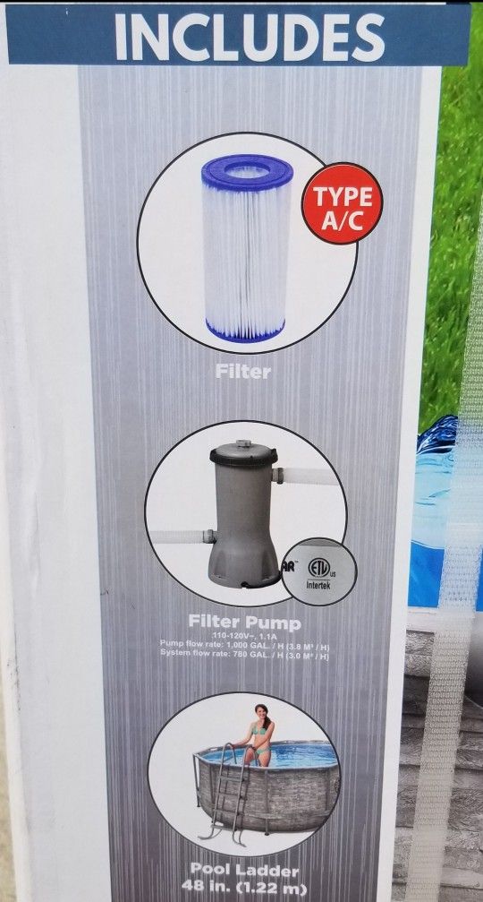 NEW IN SEALED BOX Coleman 16x10x48 Swimming Pool With Filter Pump and