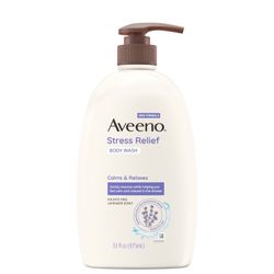 Aveeno Stress Relief Body Wash Soap with Oat, Lavender Scented Shower Gel, 33 oz  New.  $12.00 each 