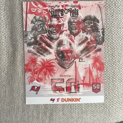 Tampa Bay Buccaneers Vs Patriots Dunkin Poster 2025