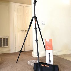 TACKLIFE 77-inch Camera Tripod for DSLR, Aluminum Tripod with 360 Panorama Ball Head and Monopod, for Travel and Shooting-17.6lbs Load
