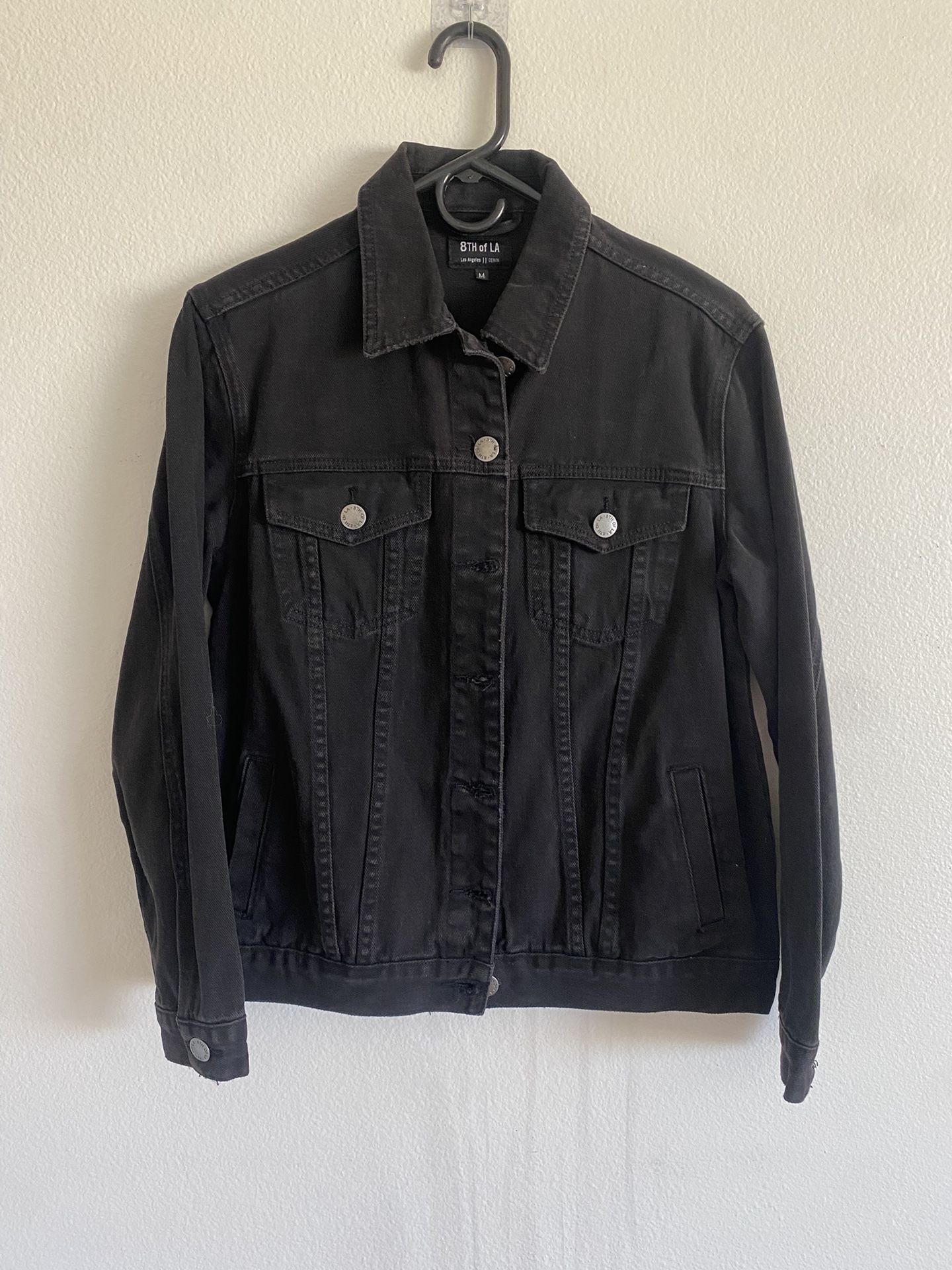 8th Of LA  Women’s Black Jean Jacket - Size M