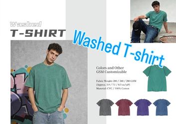 POD Washed Blank T-shirt