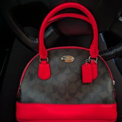 Coach leather satchel crossbody