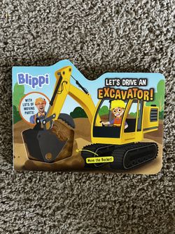 Blippi Lets Drive An Excavator Book