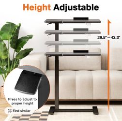 Adjustable bedside table