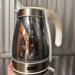 Electric Tea Kettle Titanium Steel Modern Silver White 