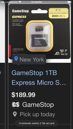 Nintendo Switch 2 Micro SD Express 1T
