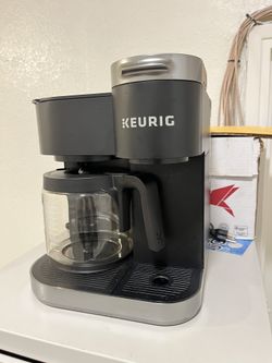 Keurig K-Duo Single Serve K-Cup Pod & Carafe Coffee Maker, with Multiple Brew Sizes, 60oz Removable Reservoir, Programmable Auto Brew Carafe, (Gen 1),