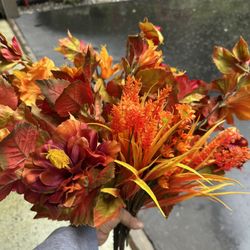 Faux Fall Decor Florals 