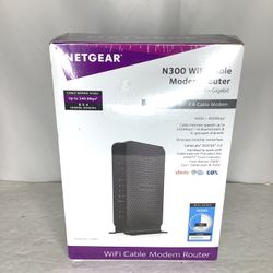 Netgear N600 Wifi Cable Modem Router Model No. C3700 New In Box!
