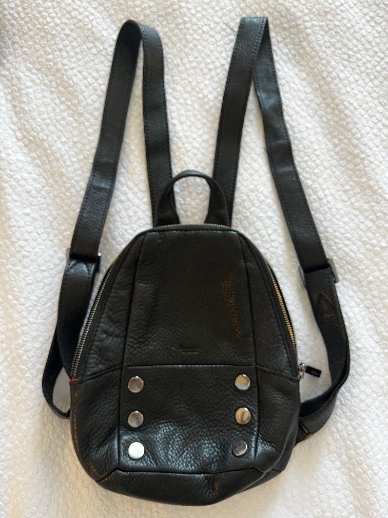 Hammitt Black Leather Backpack