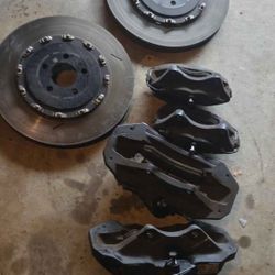 Dodge Charger Srt Hellcat 6 Piston Calipers Brakes No Rotors 