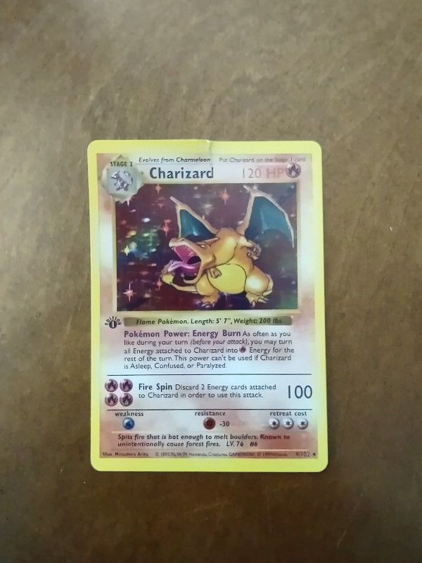  First Edition Shadowless Charizard 