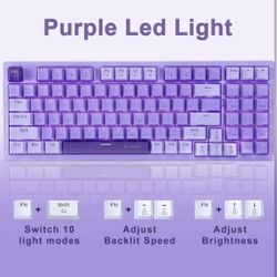 Purple HUO JI Mechanical Gaming Keyboard 