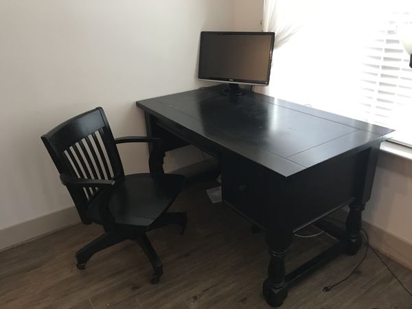 Black Pottery Barn Desk Chair For Sale In Boston Ma Offerup