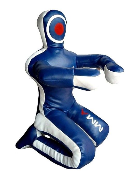 ARF DEN Grappling Dummy for MMA, Jiu-Jitsu & Wrestling – Blue/White – Unfilled