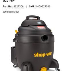Shop Vac 18 Gal Wet Dry Vac