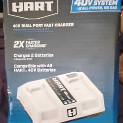 Hart 40V dual port fast charger
