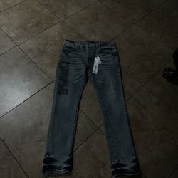 purple jeans