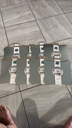 Eight (8) On The Surface Tin Plaque Hanging Decorative Signs Craft Display Piece