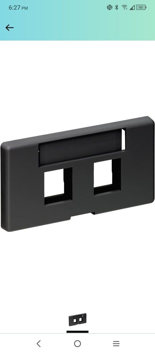 2 Pack Quick Port Modular Furniture Face Plate (346)