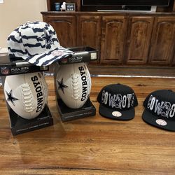 Cowboys Hats and Footballs