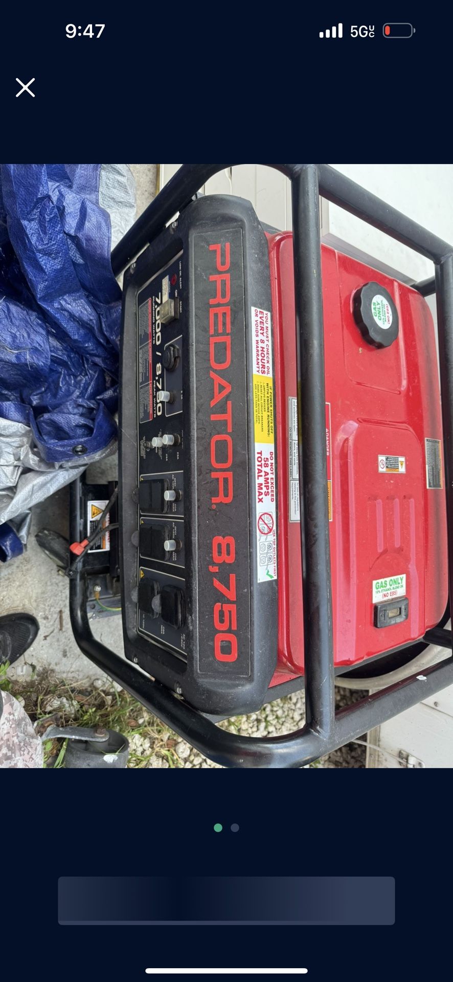 Predator Generator 8750