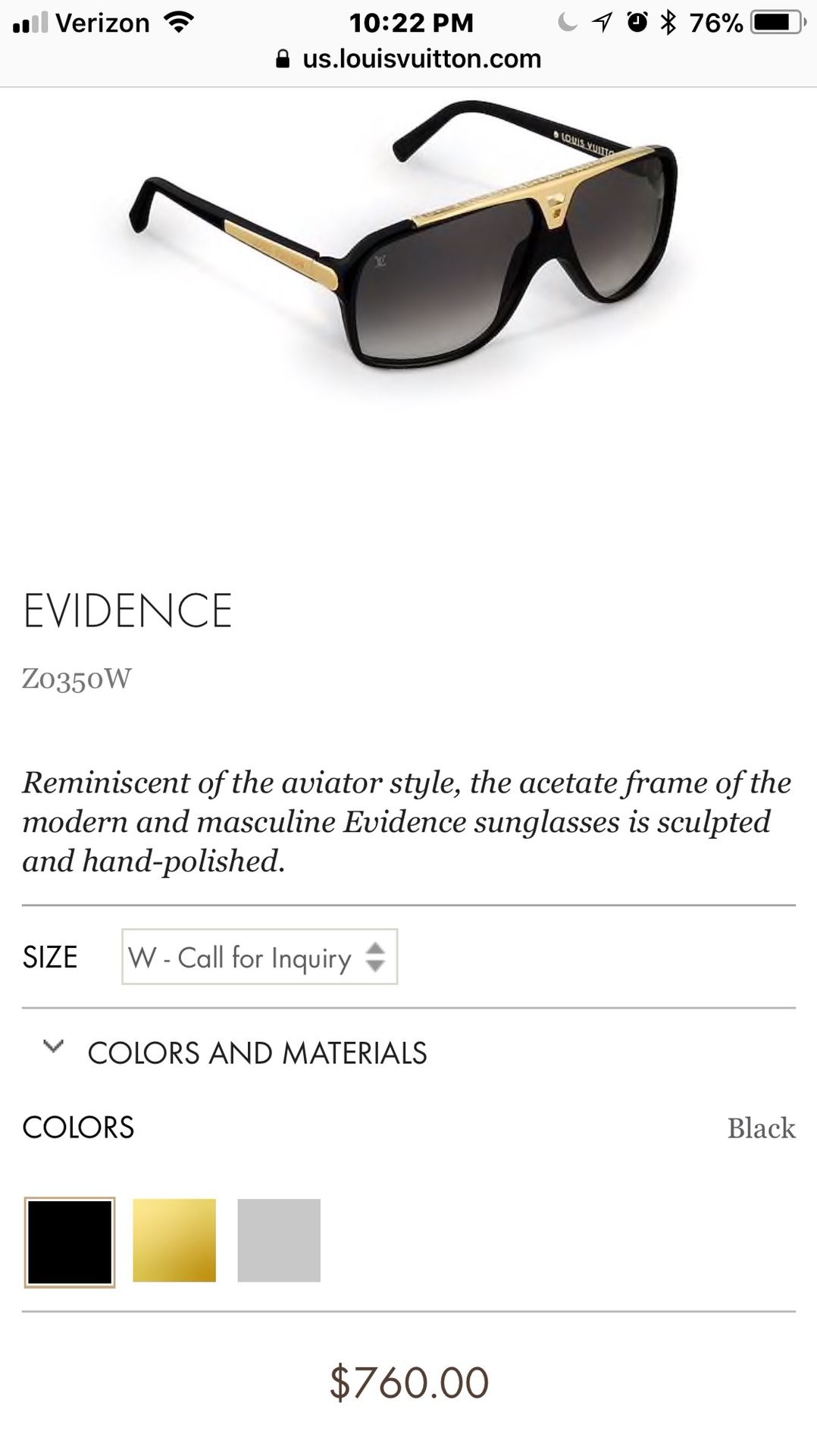 Louis Vuitton Evidence Sunglasses for Sale in Lindenwold, NJ - OfferUp