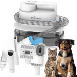 Brand New! FurCare Pro 3-in-1 Grooming Kit with Vacuum Suction (99%) - Pet Dryer, Professional Clippers & Efficient Grooming Tools, 4L Dust Cup. 