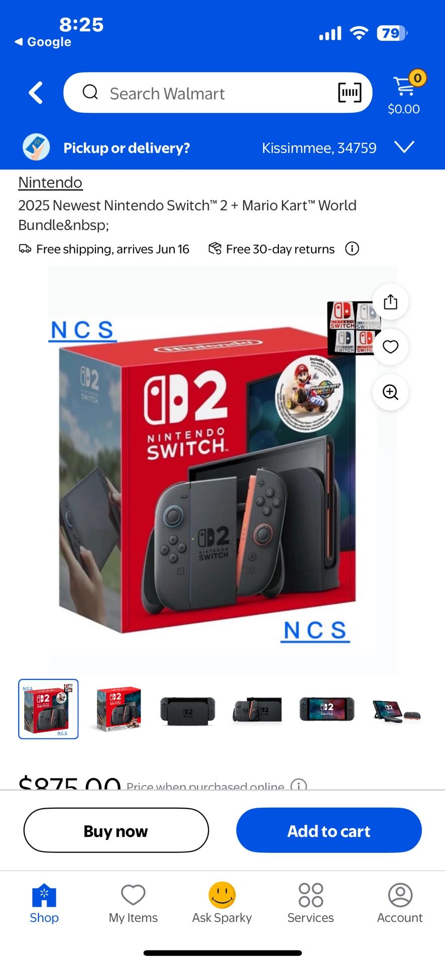 Nintendo Switch 2 With Mario Cart Bundle