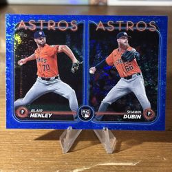 US252 Blair Henley / Shawn Dubin RCOM 2024 Topps Update - Blue Shimmer Foil #/999