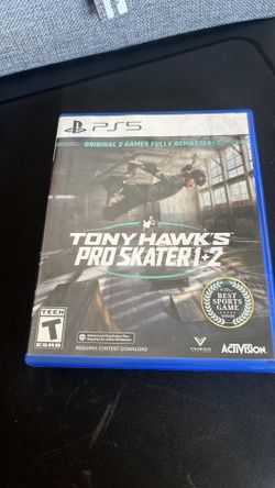 Tony Hawk Pro Skater 1 + 2 PS5 THPS Playstation 1 Physical Disc Sony