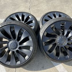 20” Factory Tesla Model 3 Uberturbine Uber Turbine Stock Original Wheels Rims Tires OEM TPMS
