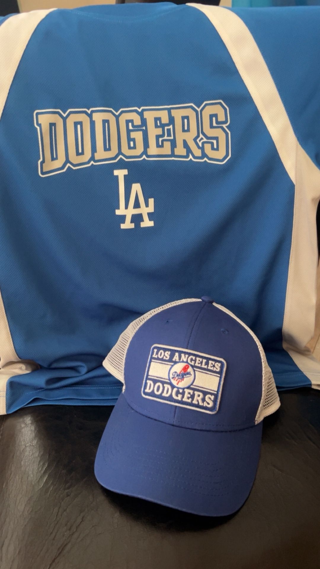 Youth Dodgers Shirt And Hat 