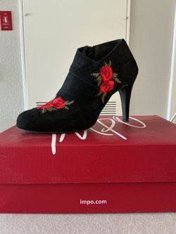 Impo Black Suede Bootie
