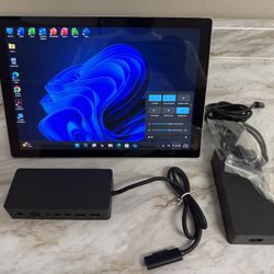 Microsoft Surface Pro 7 Plus - i5 - 256GB - 8GB -12.4" Touch W11 Pro - New Battery + Surface Dock