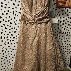 Formal Champagne Colored Dress 