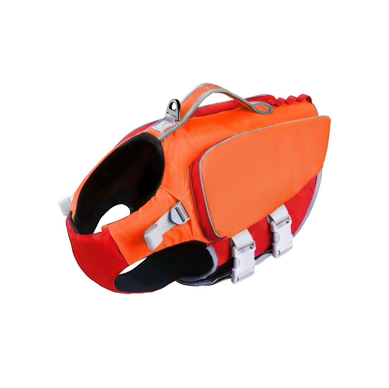 ThinkPet Dog Life Jacket Harness Life Jacket for Small Medium Large Dog Reflective Vest Jacket for Swimming High Buoyancy Adjustable Floating Vest wit