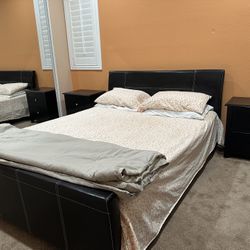 5 Piece Queen Bedroom Set + Mattress