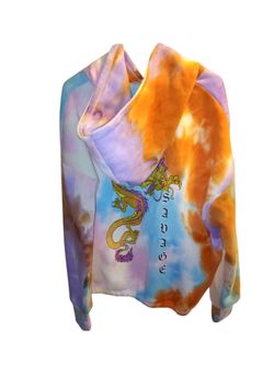 Rue 21 Dragon Savage Women's Tie-Dye Hoodie 2XL Excellent Condition