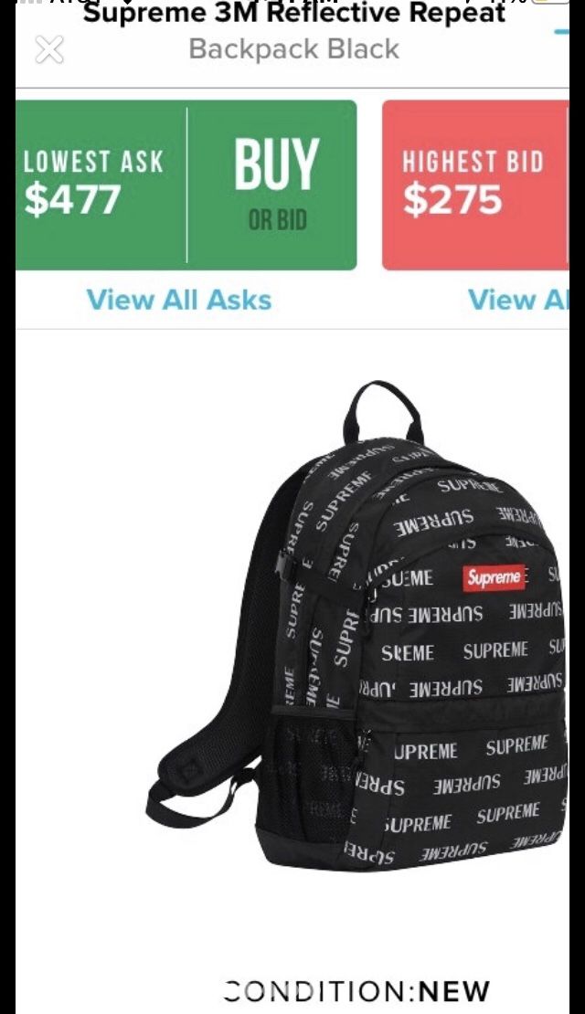 Supreme 3m Repeat Backpack