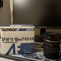 Tamron 11–18mm Ultra Wide Angle Lens