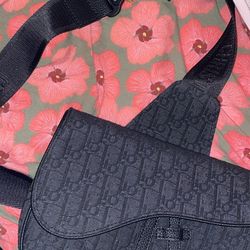 DIOR Saddle Bag Black Oblique 