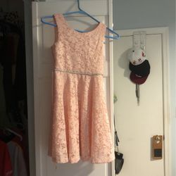  Pink dress with rhinestones