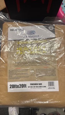 20x20 heavy duty beige tarp waterproof Lona Nueva